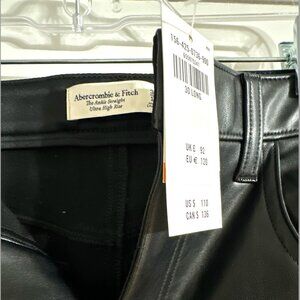 Abercrombie Leather Pants-Straight Leg